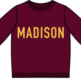 PRE-ORDER Madison Kids Classic Crew Sweater - Dodger Maroon