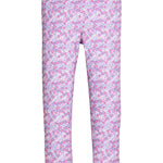 Little English Ashbrook Floral leggings - lavender and pink floral pull-on leggings for girls