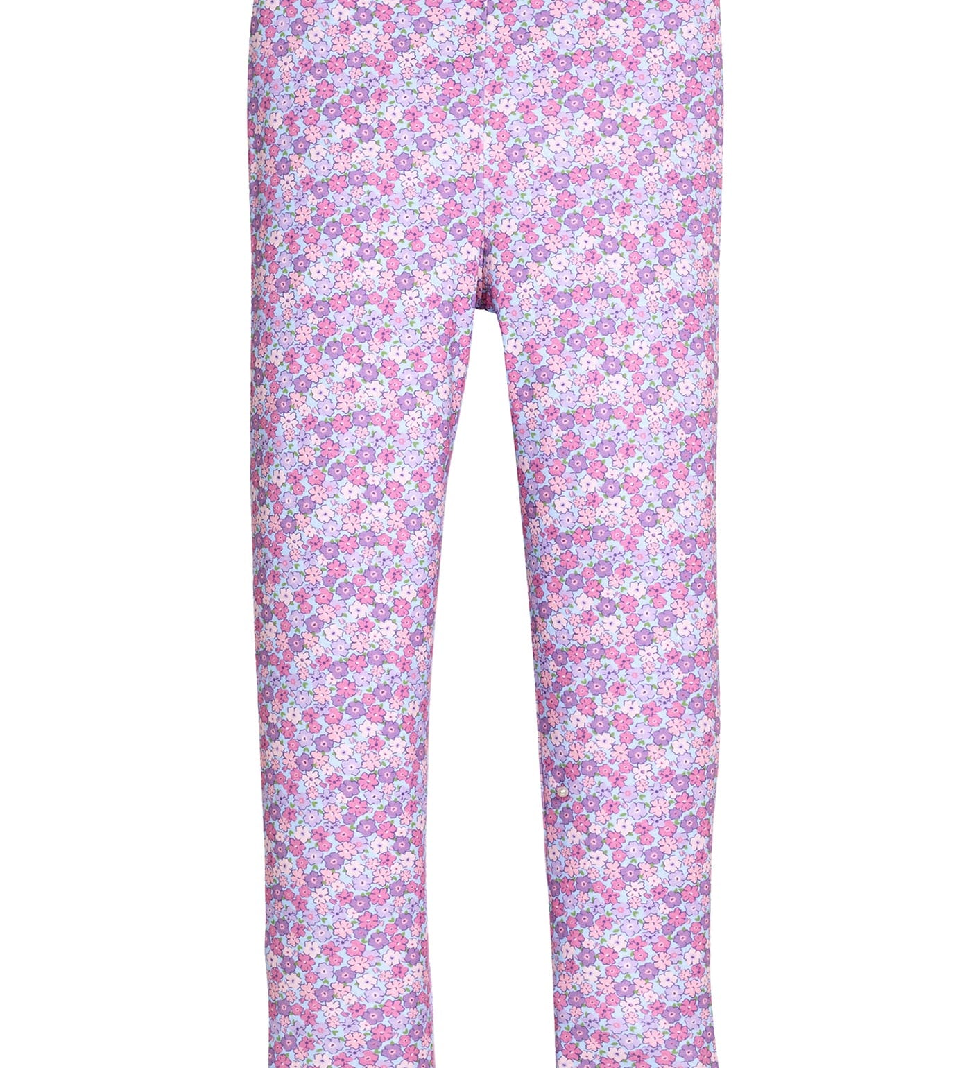 Little English Ashbrook Floral leggings - lavender and pink floral pull-on leggings for girls