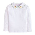 Long Sleeve Pinpoint Shirt - Pumpkin