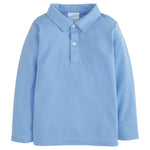 Long Sleeve Polo - Light Blue