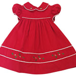 Corduroy Red Classic Float Christmas Dress