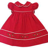 Corduroy Red Classic Float Christmas Dress