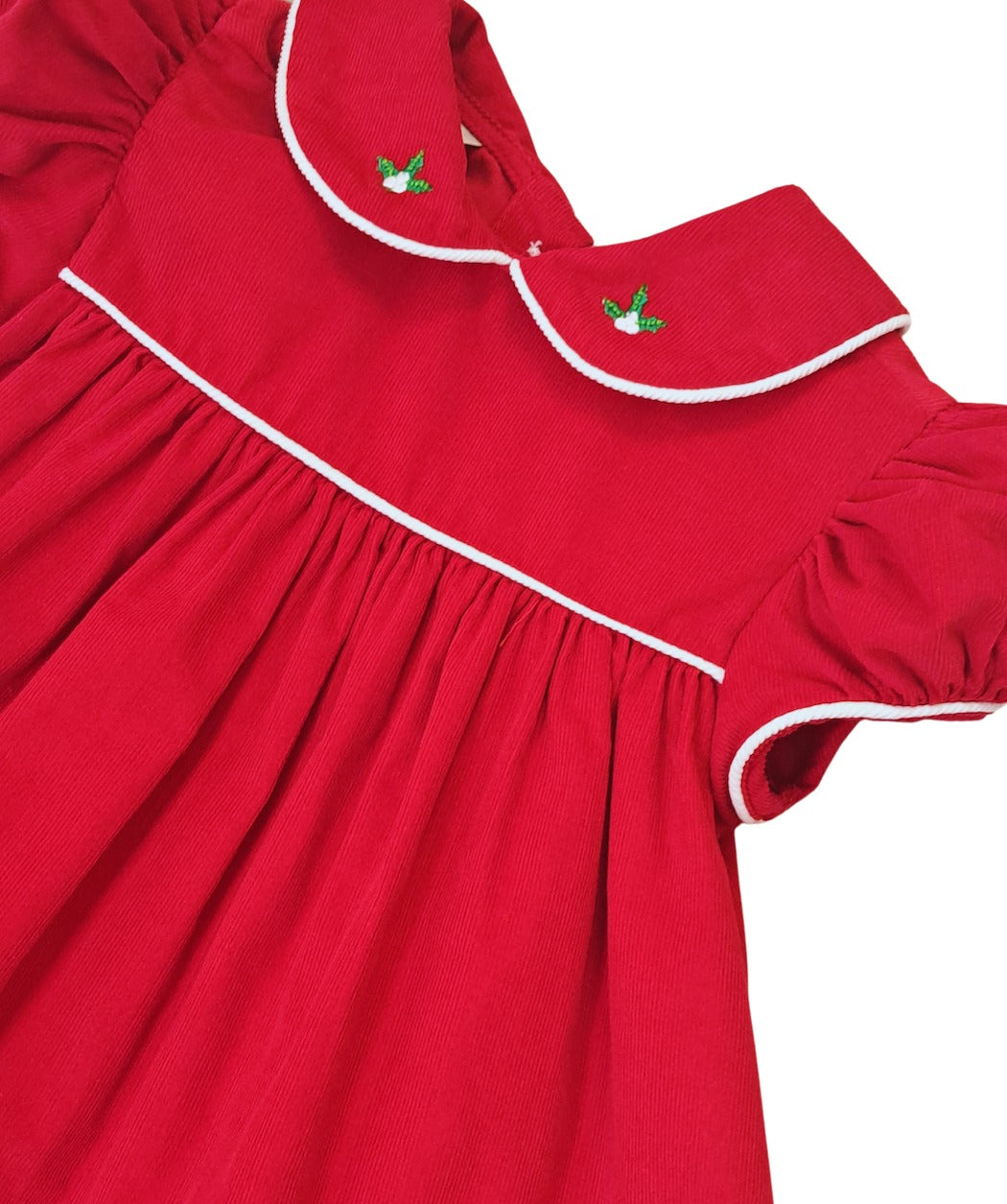 Corduroy Red Classic Float Christmas Dress