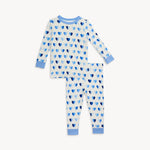 Blue XOXO Modal Long Sleeve Pajamas