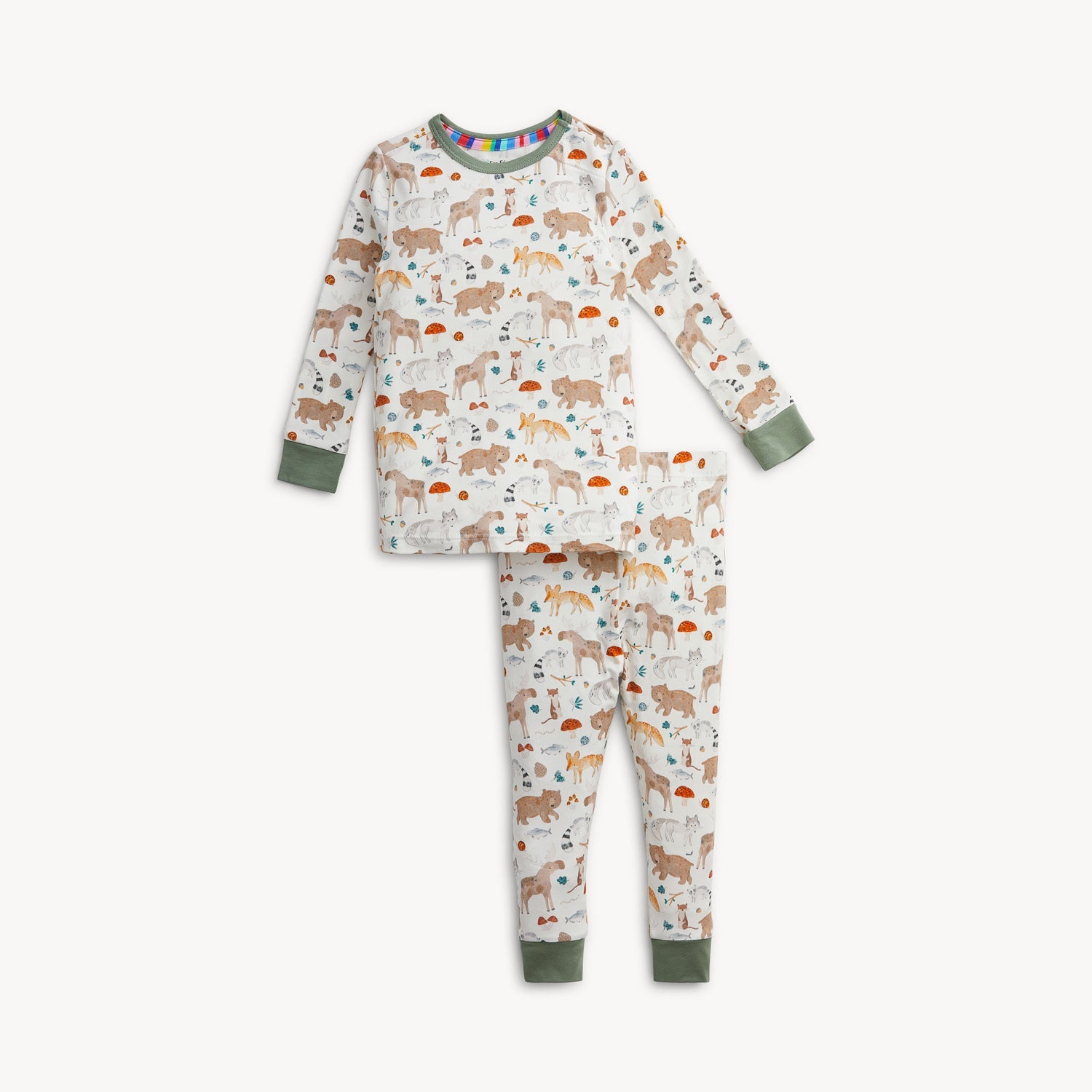 Magnetic Me Wonderful Wildlife modal long sleeve pajama set