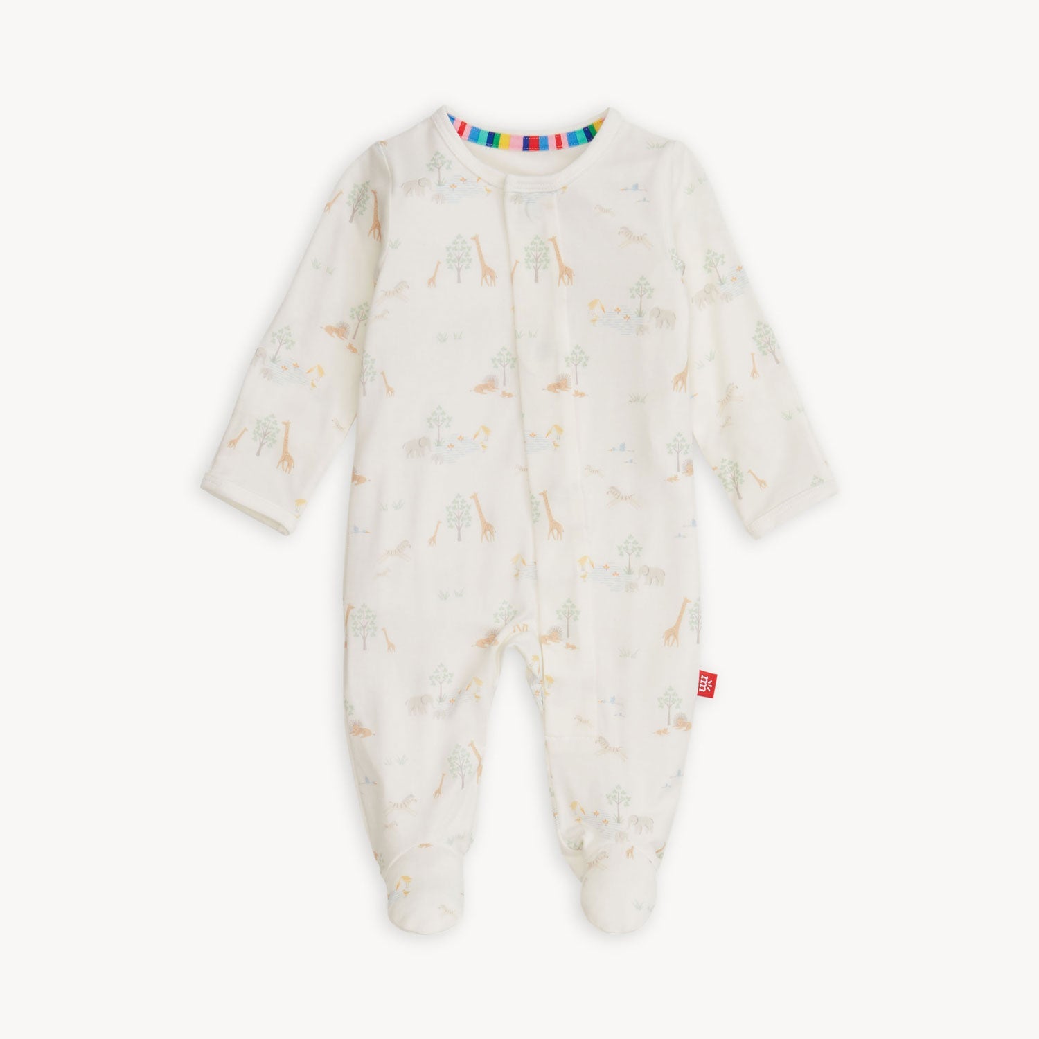 White Serene Safari Footie