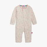 Tiny Tides Pink Organic Cotton Magnetic Coverall