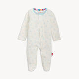 Tiny Tides Blue Organic Cotton Magnetic Footie
