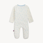 Tiny Tides Blue Organic Cotton Magnetic Footie