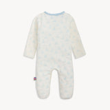 Tiny Tides Blue Organic Cotton Magnetic Footie