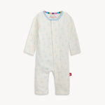 Tiny Tides Blue Organic Cotton Magnetic Coverall