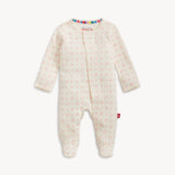Heart & Bow Pointelle Magnetic Footie