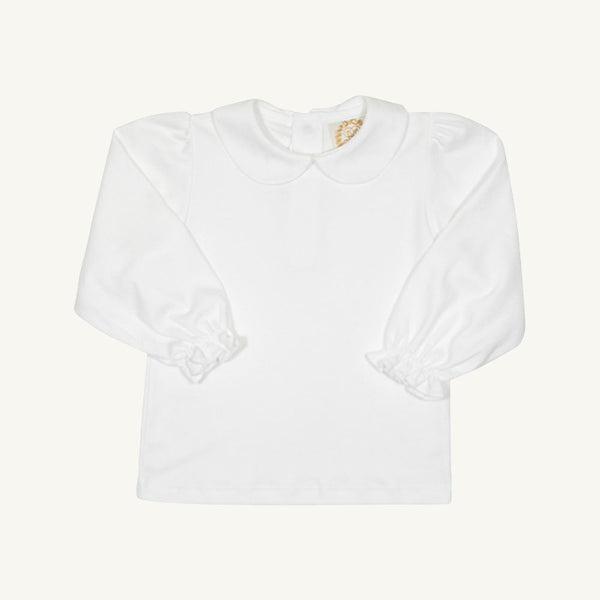 Maude's Peter Pan Pima Blouse- Long Sleeve