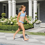 Girls Peri Blue Tie Back Bikini