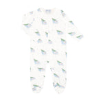 Pink Merry Sleighs Zipper Footie