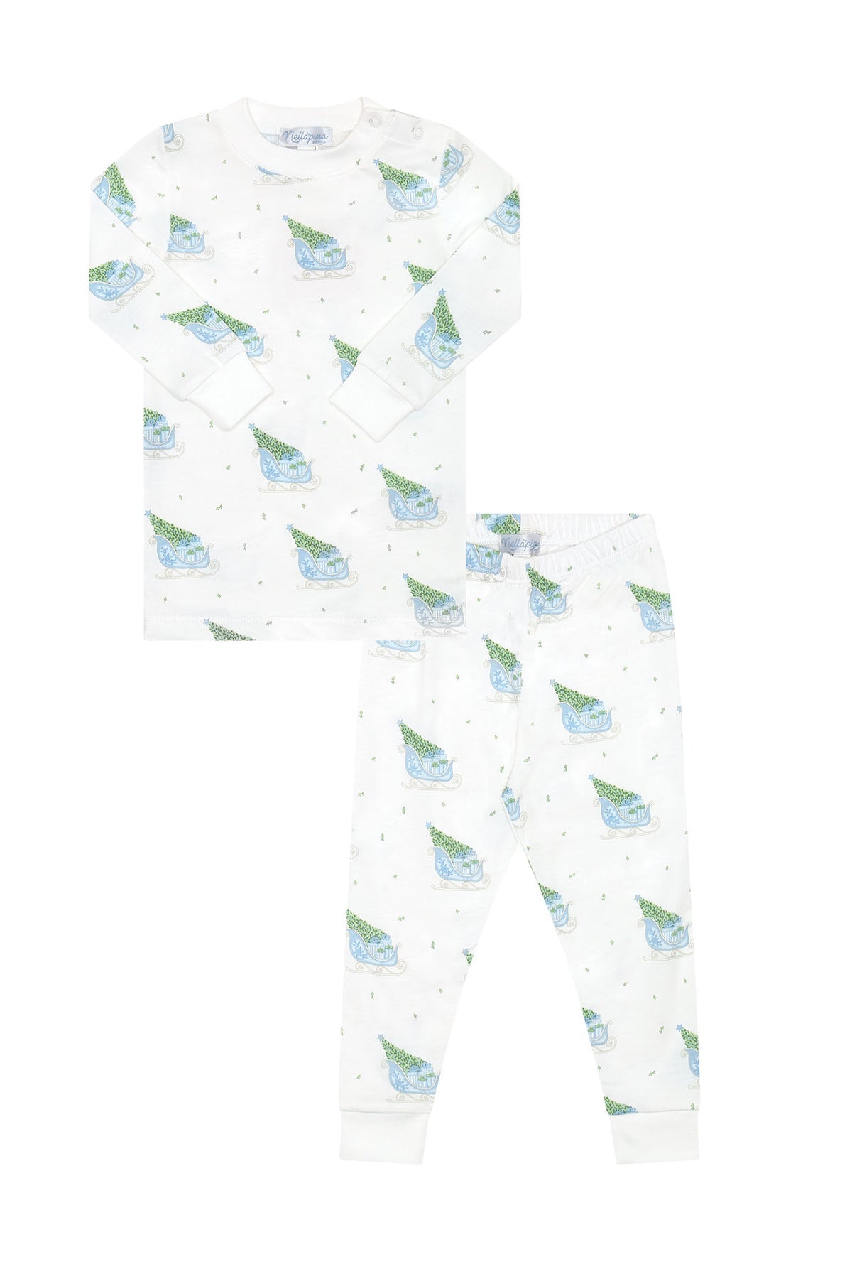 Blue Merry Sleighs Pajamas