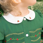 Olympe Green Smocked Christmas Dress