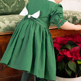 Olympe Green Smocked Christmas Dress