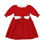 Olympe Red Holiday Smocked Dress