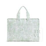 OVERNITE TOTE - Bunny Toile Green