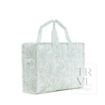 OVERNITE TOTE - Bunny Toile Green