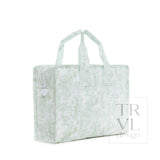 OVERNITE TOTE - Bunny Toile Green