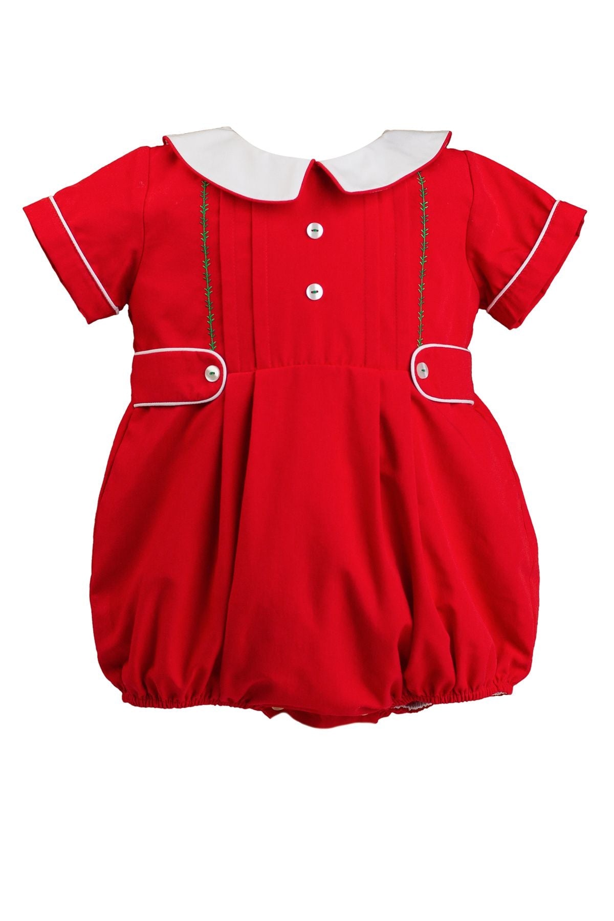 Holiday Boy Bubble by The Proper Peony in traditional red and white