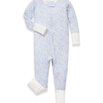 Infant Peekaboo Romper in Fleur Blanche