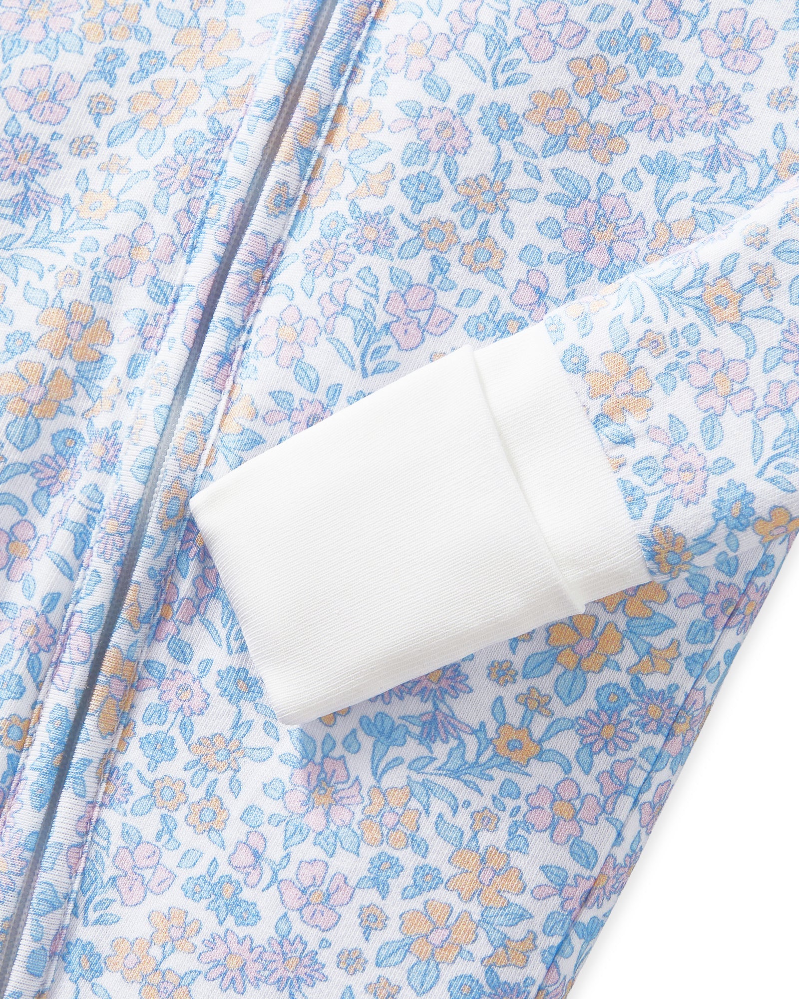 Infant Peekaboo Romper in Fleur Blanche