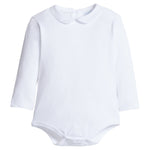 Peter Pan Picot Onesie - White