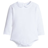 Peter Pan Picot Onesie - White