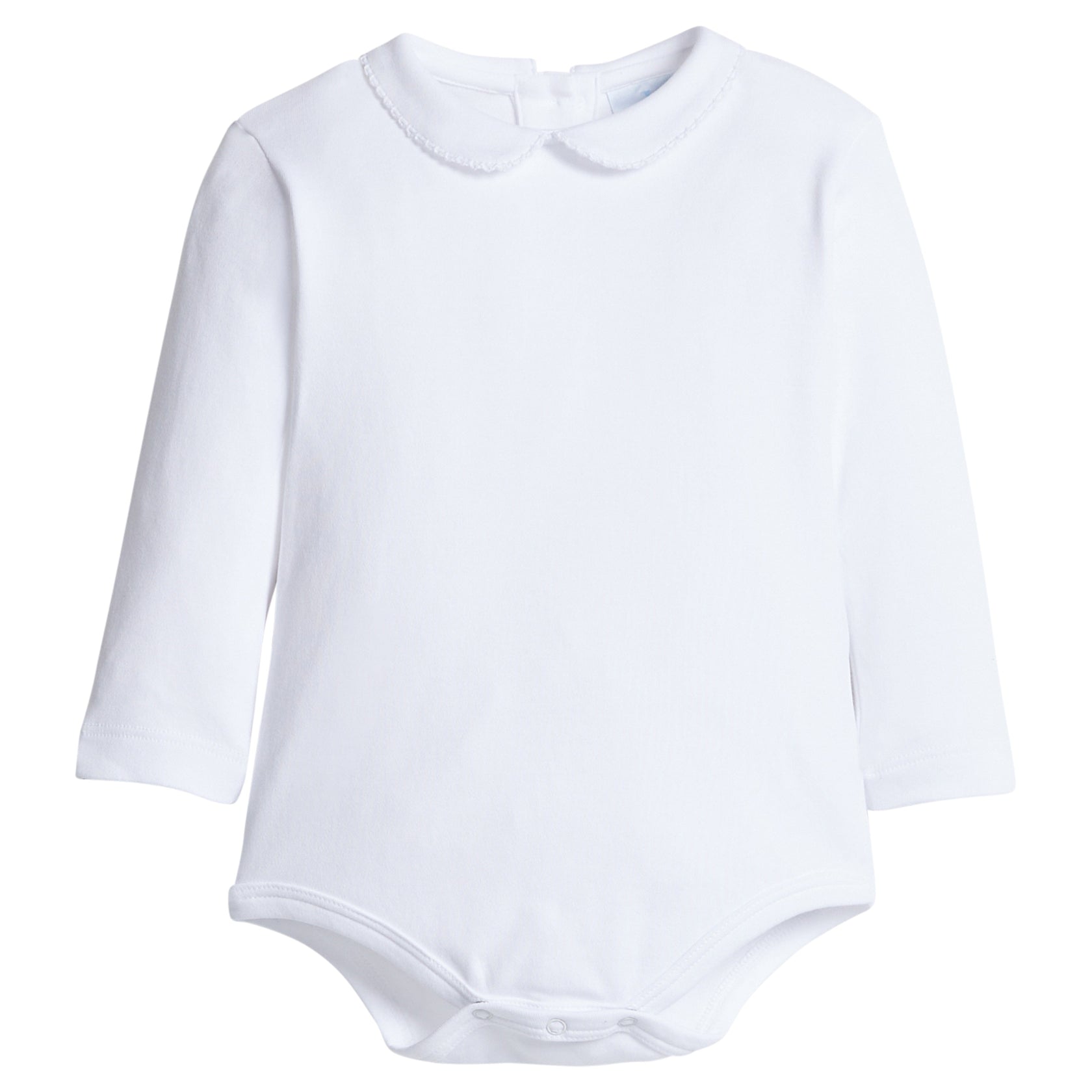 Peter Pan Picot Onesie - White