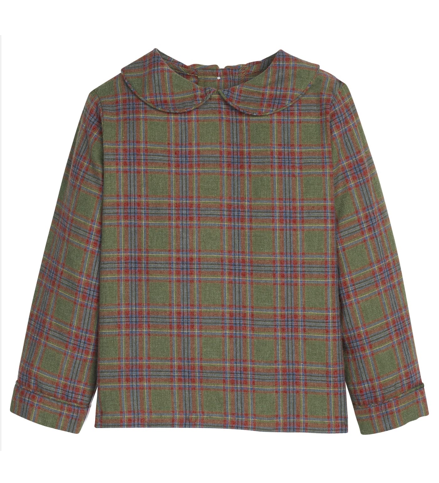 Little English Peter Pan Shirt - Thornhill Plaid
