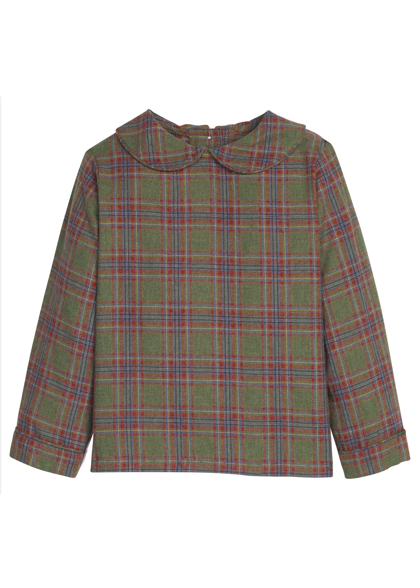 Little English Peter Pan Shirt - Thornhill Plaid