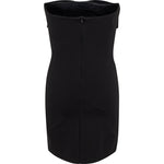 Teddie Strapless Bow Mini Dress (Black)