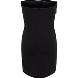Teddie Strapless Bow Mini Dress (Black)
