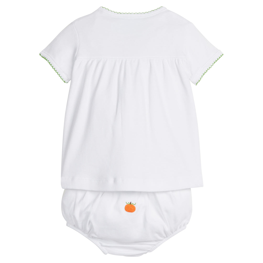 Pinpoint Layette Knit Set - Pumpkin