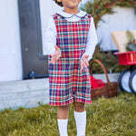 Piped Peter Pan Shirt - Navy