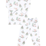 Christmas Toile Pajama with Ruffle