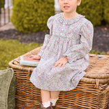 Pleated Caroline Dress - Lavender Gables Floral