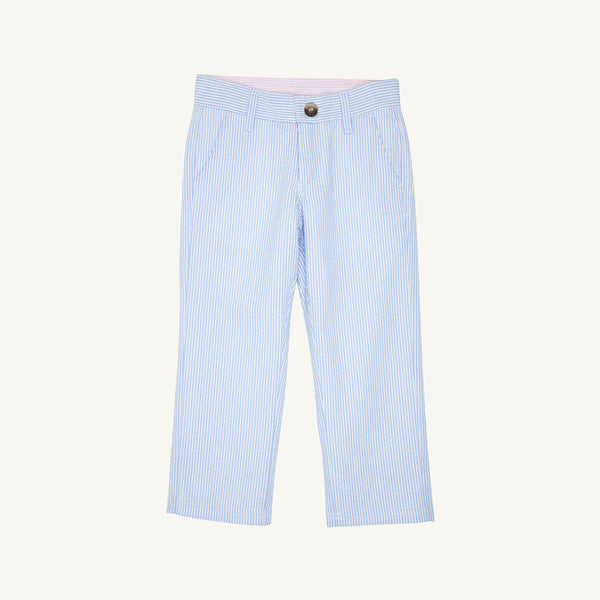 Prep School Pants- Seersucker Breakers Blue