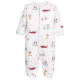 Printed Footie - Coastal Summer