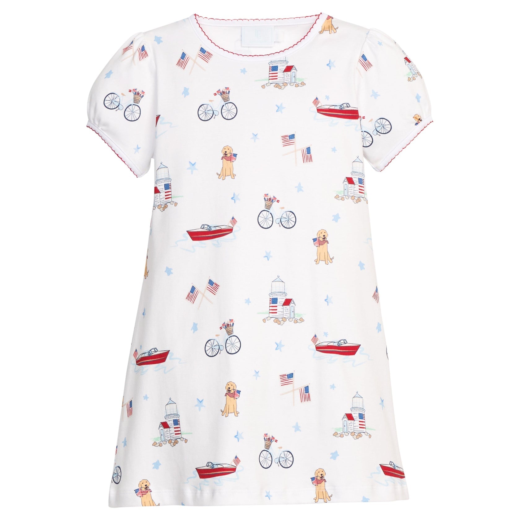 Printed T-Shirt Dress - Coastal Summer