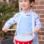 Little English Campbell Overall - Light Blue Corduroy styled