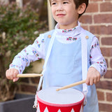 Little English Campbell Overall - Light Blue Corduroy styled