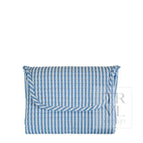 QUILTED CHANGING MAT - Pimlico Stripe Chambray