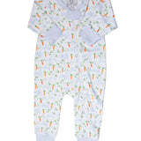 Blue Zipper PJ  - Peeps