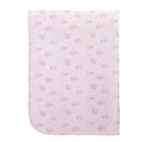 Baby Club Chic tiny bunch of roses printed pima receiving blanket