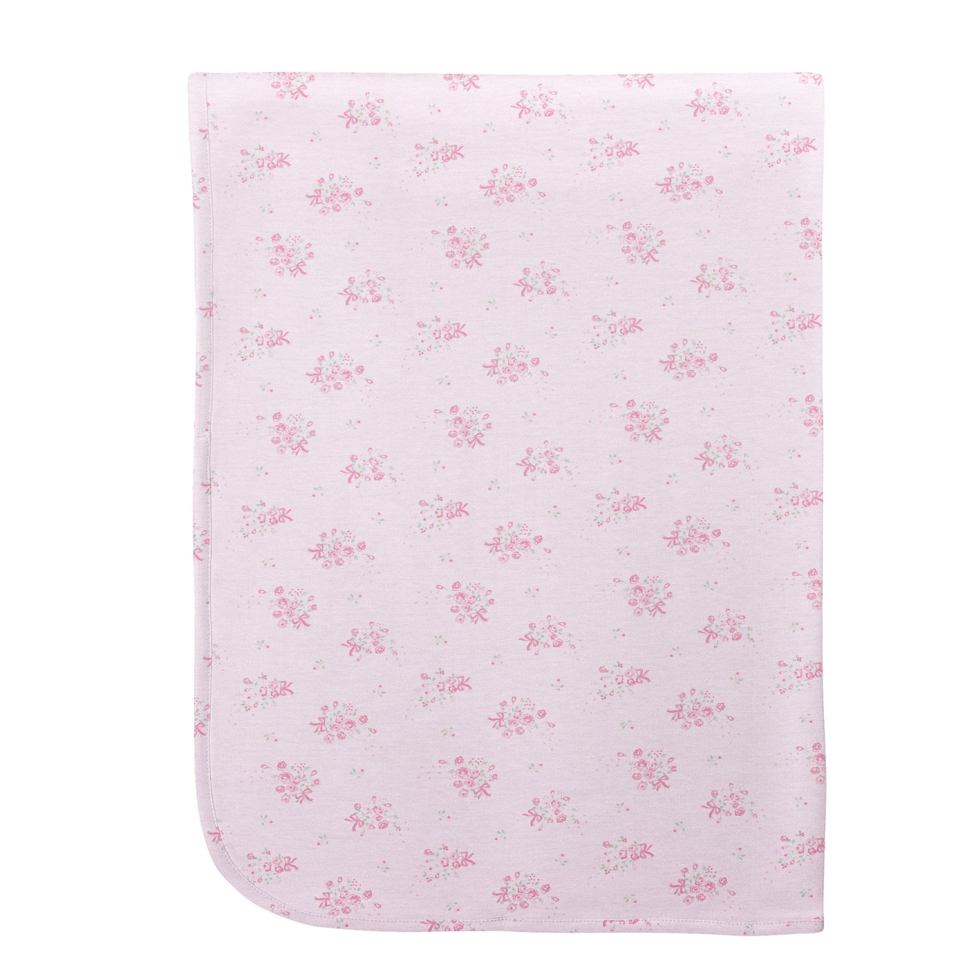 Baby Club Chic tiny bunch of roses printed pima receiving blanket